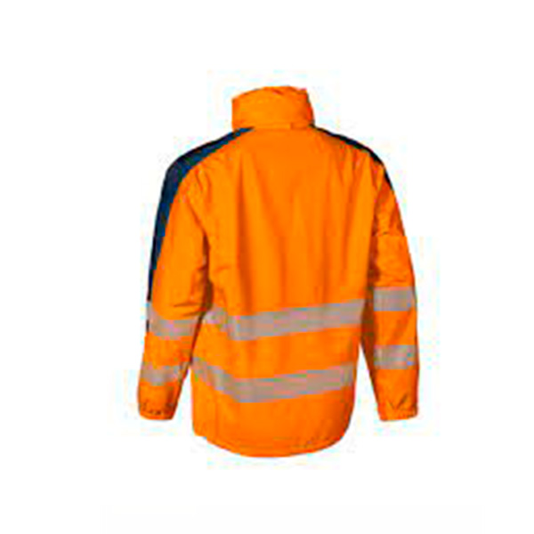 CHAQUETA IMPERMEABLE HOTARU NARANJA/AZUL  TALLA M-038 