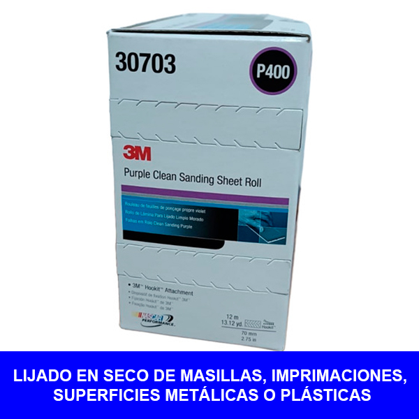 P400 LIJA EN SECO 02539 AMARILLO - 3M