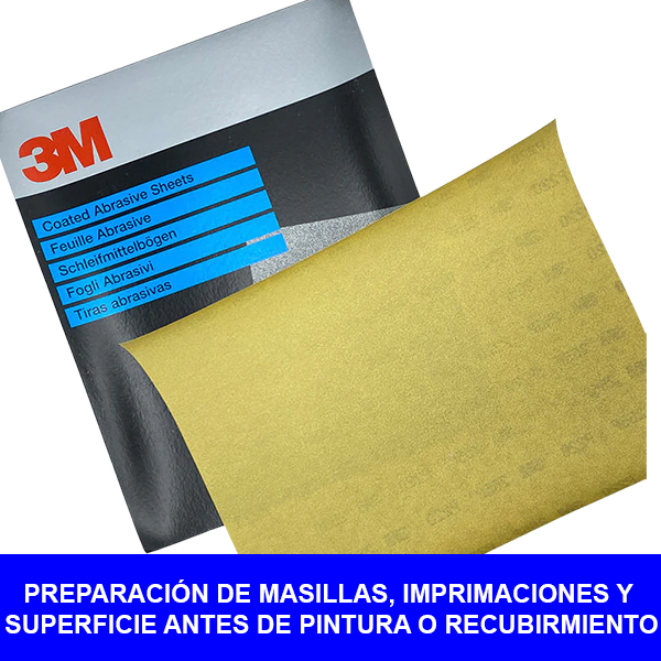 P320 LIJA EN SECO  AMARILLO - 3M