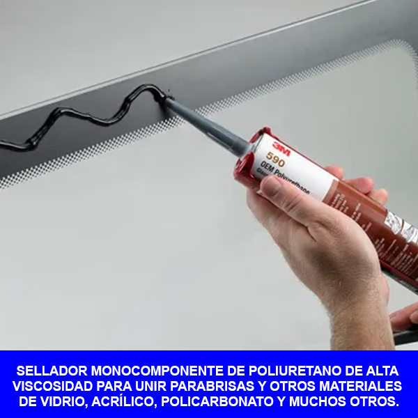 590 ADHESIVO SELLADOR POLIURETANO NEGRO  600ML  3M