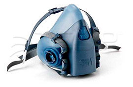 RESPIRADOR 7501 MEDIA CARA SILICONA (S) 3M