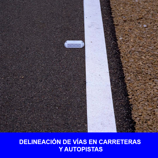 TACHA REFLECTIVA  BI 290-WR BLANCA/ROJO - 3M