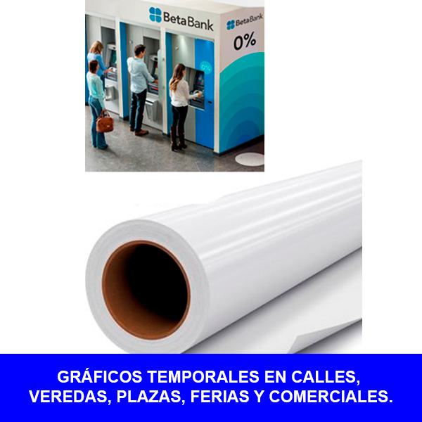 IJ3662-10 VINIL BLANCO FLOOR GRAPHICS PISO EXTERIOR 1.22M X 45.72M