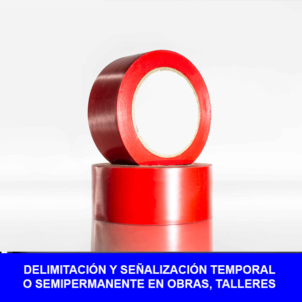 762 CINTA DELIMITADORA ROJO 2"X33MT - IMPORTADO