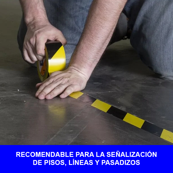 763 CINTA DELIMITADORA AMARILLO/NEGRO 2"X33MT SHURTAPE