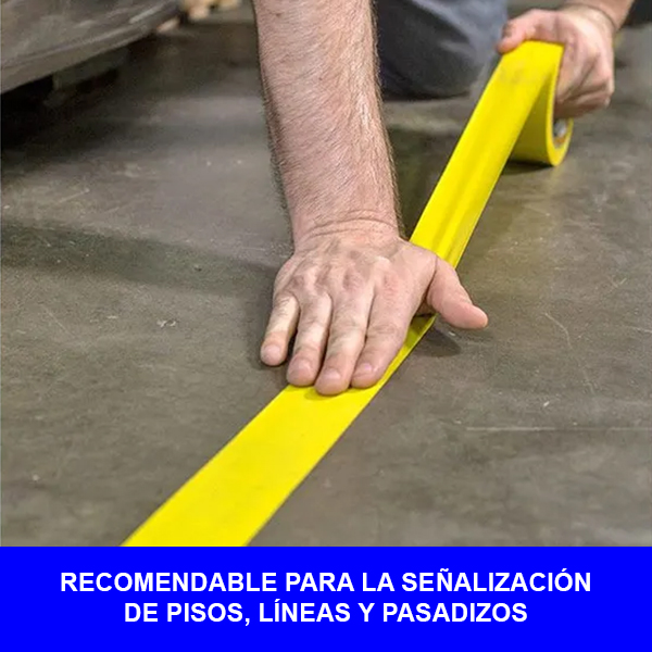 765 CINTA DELIMITADORA  AMARILLO 2"X33MT IMPORTADO