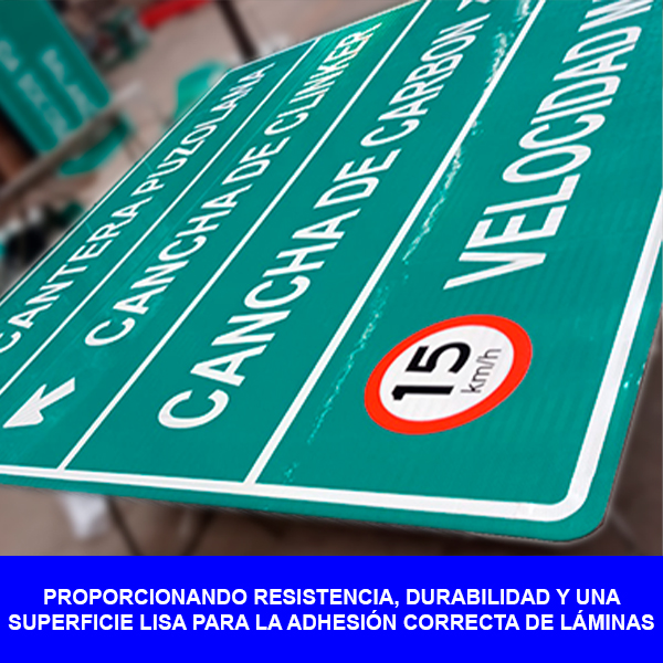 SUBSTRATO DE ALUMINIO BASE DE SEÑAL 0.60 0.80MT