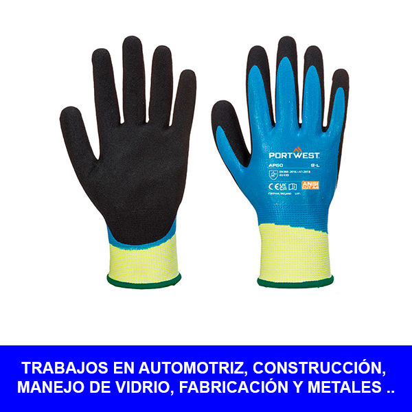 GUANTES  ACUA CUT PRO HPPE, NITRILO, ESPUMA DE NITRILO PWEST