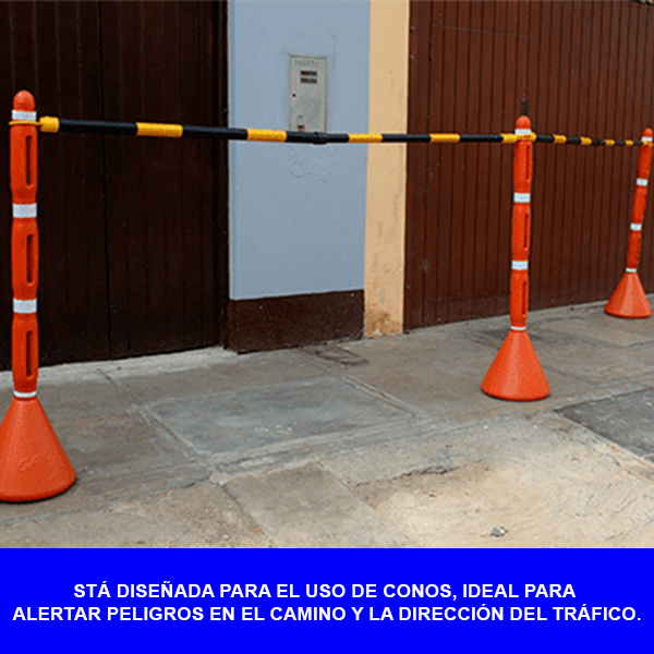 BARRA RETRACTIL AMA/NEGRO EXPAND 2.10MTS