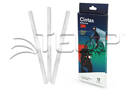 CINTA REFLECTIVA PARA BICICLETA BLANCO BLISTER X12UND - 3M