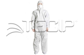 TRAJE IMPERMEABLE TECNOSALUD BLANCO TALLA M