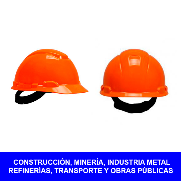 CASCO- 3M H-706 NARANJA CON SISTEMA RATCHET