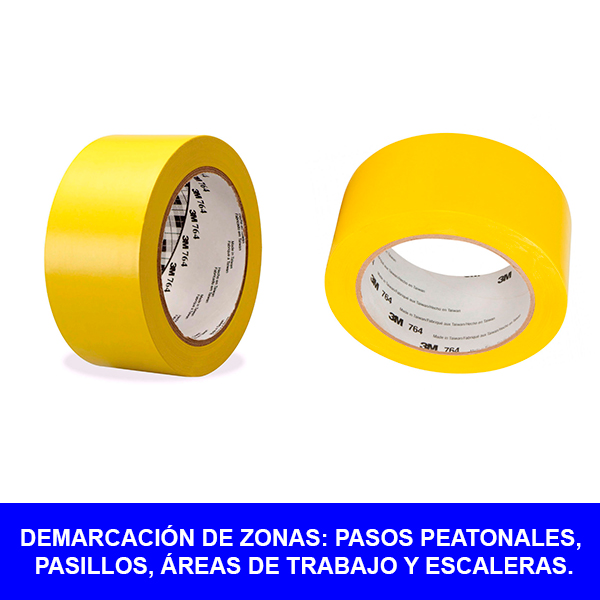 764 CINTA DELIMITADORA  AMARILLO 2"X33MT - 3M