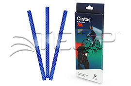CINTA REFLECTIVA PARA BICICLETA AZUL BLISTERX12UND - 3M