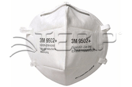 RESPIRADOR 9502+ N95 CON CLIP NASAL SIN VALVULA 50PZ/CAJA 3M